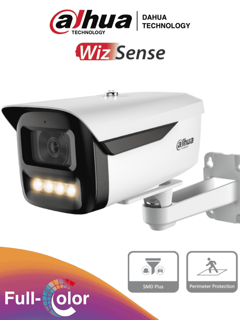 DAHUA IPC-HFW2249M-AS-LED-B- Cámara IP Bullet 2 Megapíxeles/ WizSense/ Full Color/ Con IA/ SMD Plus/ Lente de 3.6 mm/ Micrófono Integrado/ IR de 50 Mts/ Ranura MicroSD/ E&S de Alarma y Audio/ WDR Real de 120 dB/ PoE/ IP67/ DAHUA IPC-HFW2249M-AS-LED-B- Cámara IP Bullet 2 Megapíxeles/ WizSense/ Full Color/ Con IA/ SMD Plus/ Lente de 3.6 mm/ Micrófono Integrado/ IR de 50 Mts/ Ranura MicroSD/ E&S de Alarma y Audio/ WDR Real de 120 dB/ PoE/ IP67/